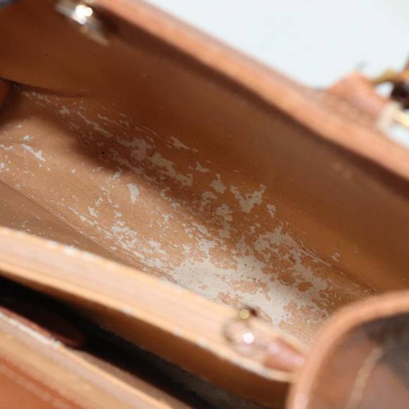 GUCCI Bamboo Hand Bag Leather Brown 002 1186 0260 Auth 81198 - Picture 11 of 16